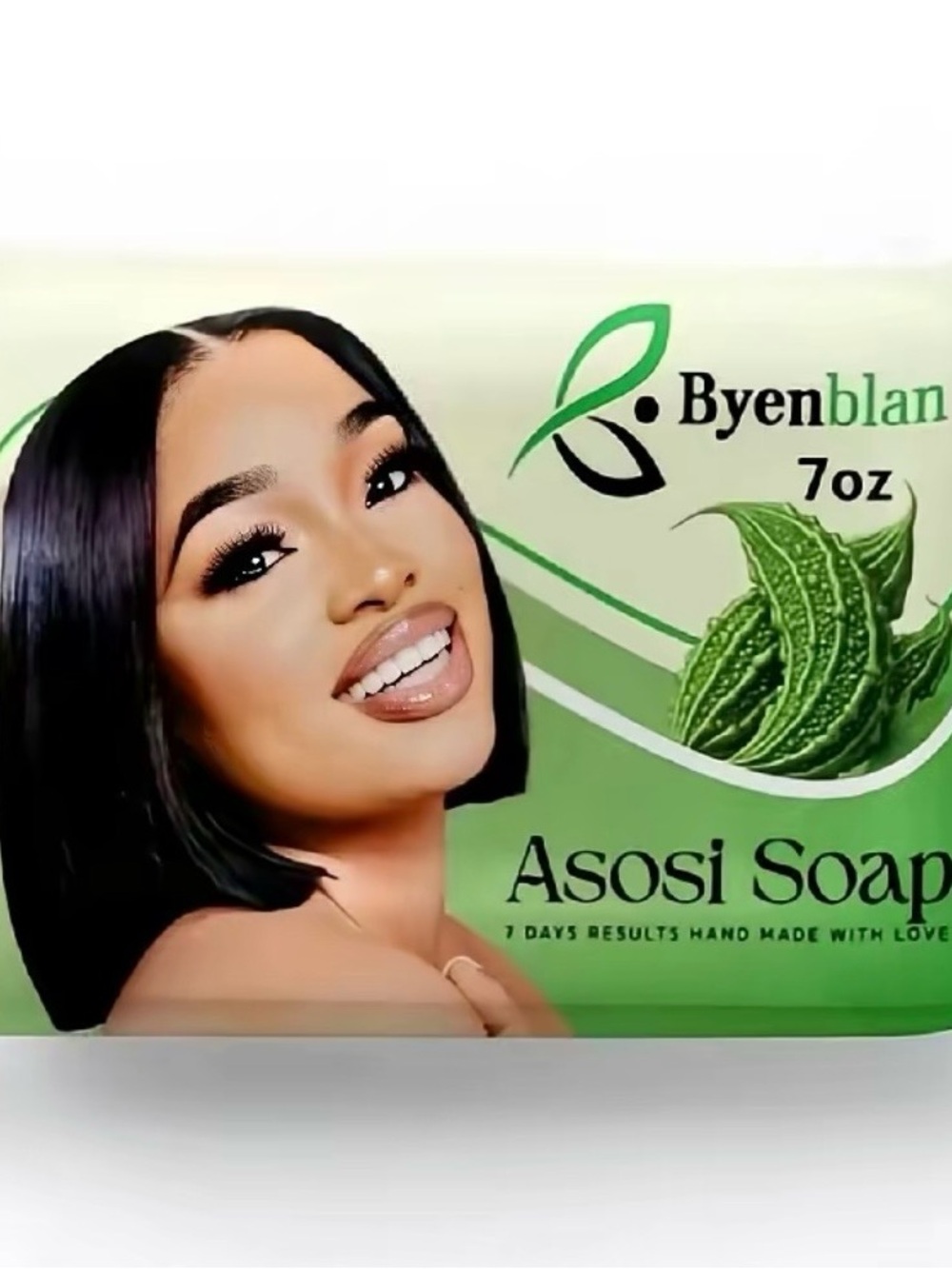 Byenblan Green Asosi Soap 7oz - Natural Bath & Body Bar